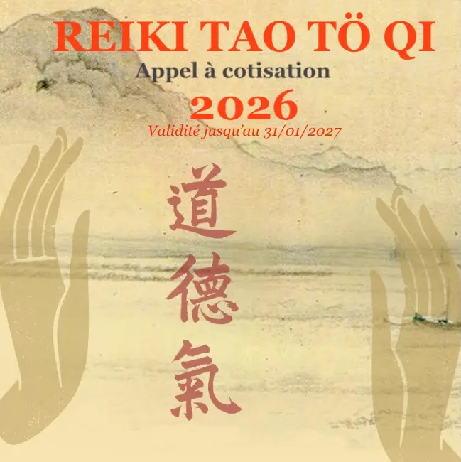 Adhésion Reiki Tao Tö Qi 2026