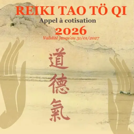 [Adhesion REIKI 2026] Adhésion Reiki Tao Tö Qi 2026